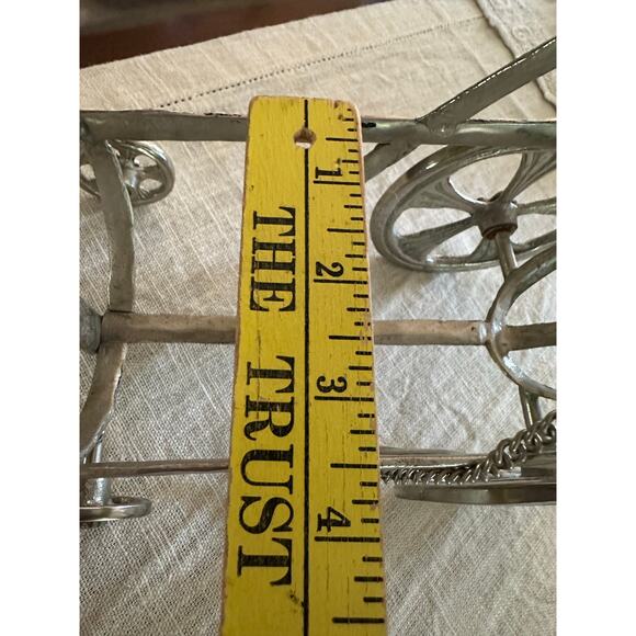 Vintage Michale Aram Wine holder carriage silver butterfly rare - Picture 13 of 16